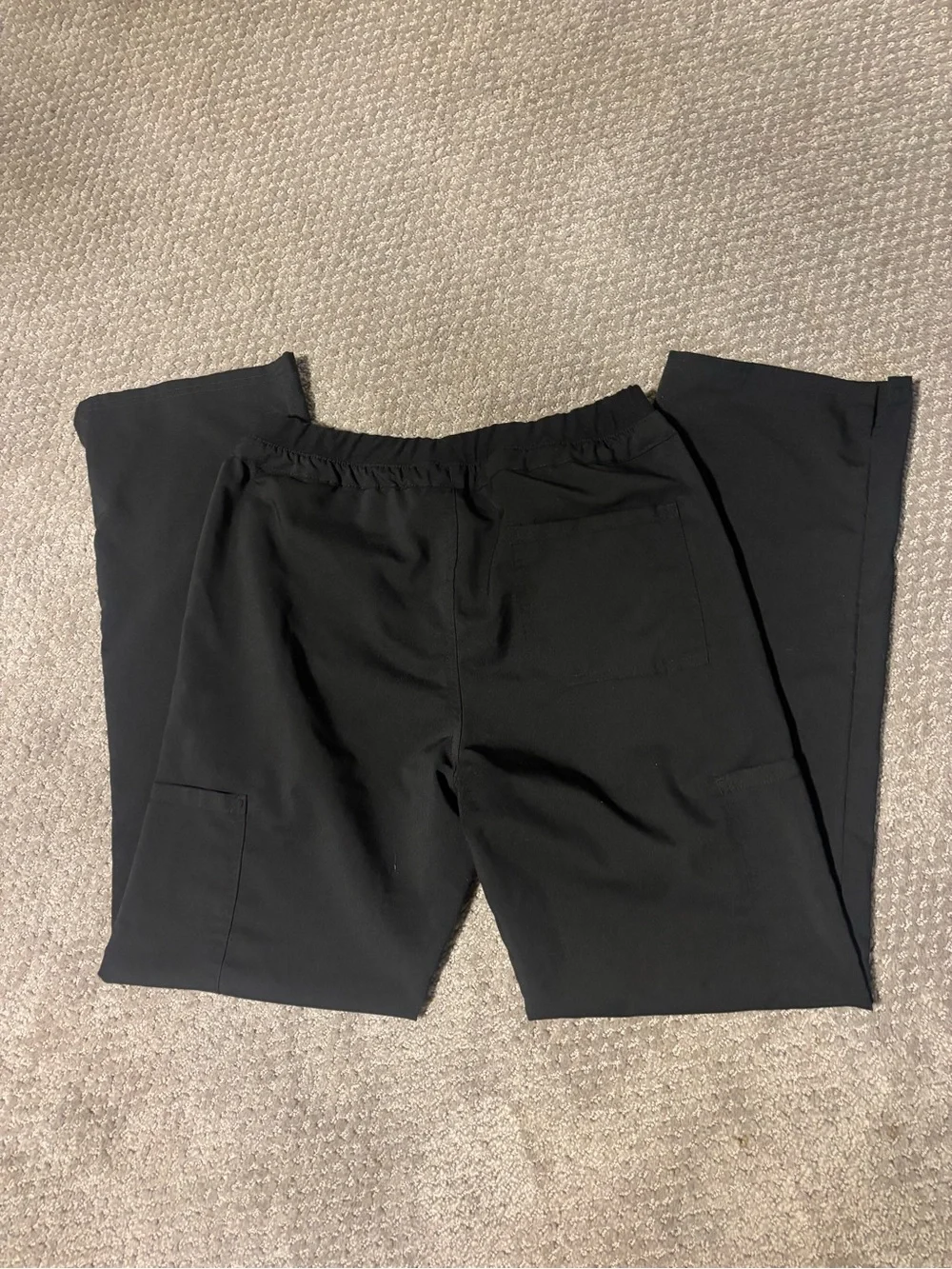 Men's Black Drawstring Jogger Pants with Side Pockets